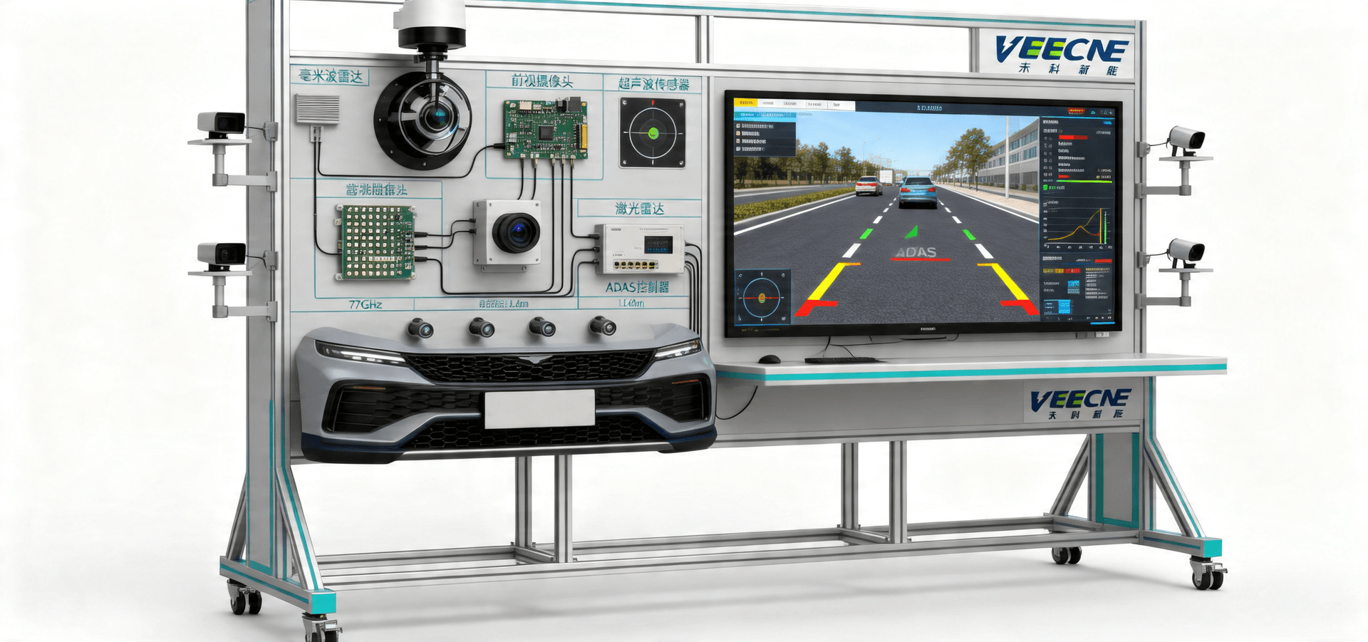 智能网联汽车感知系统实训台