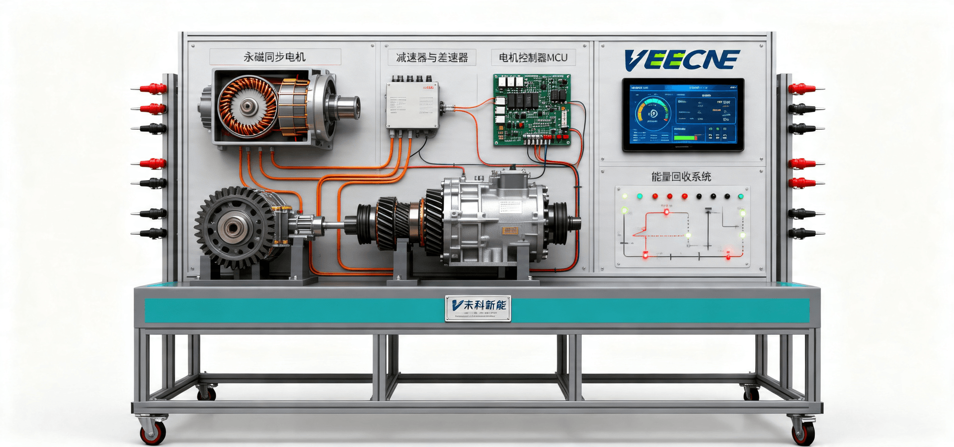 纯电动汽车动力驱动传动系统实训台