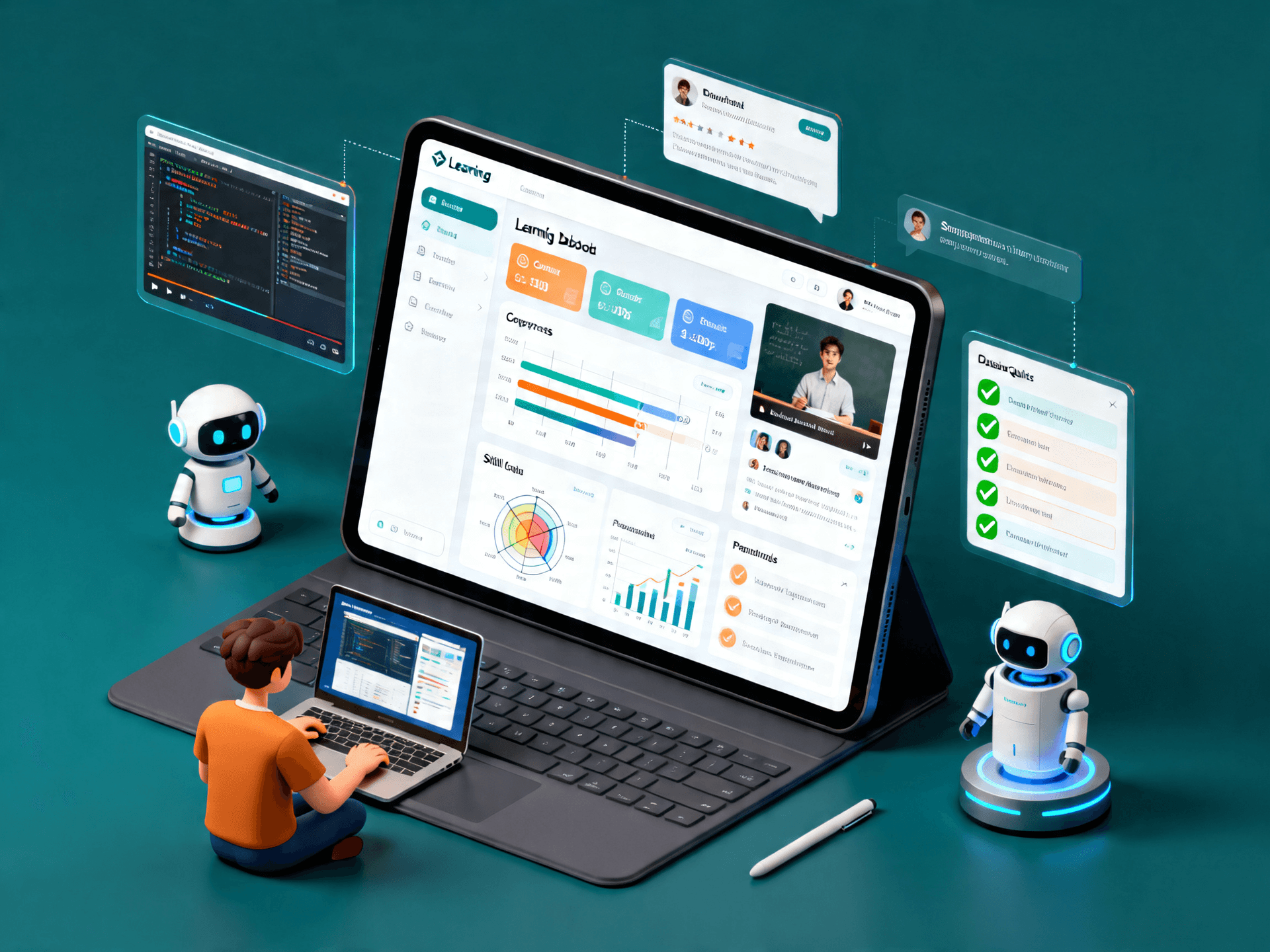 AI慧学智慧学习平台界面