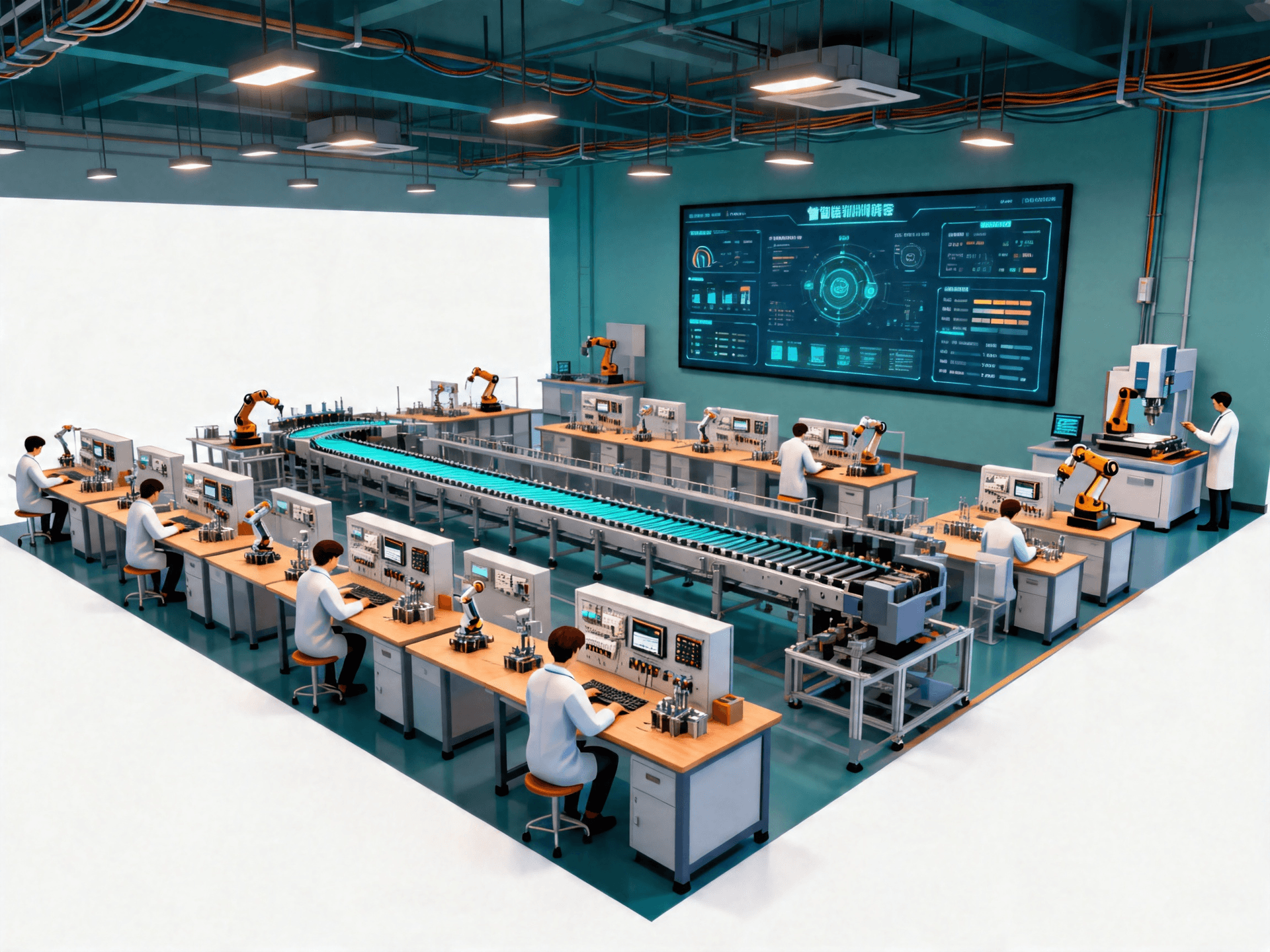 智能制造实训室全景